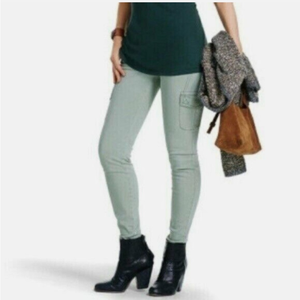 CAbi Women's Mint Skinny Cargo Jeans